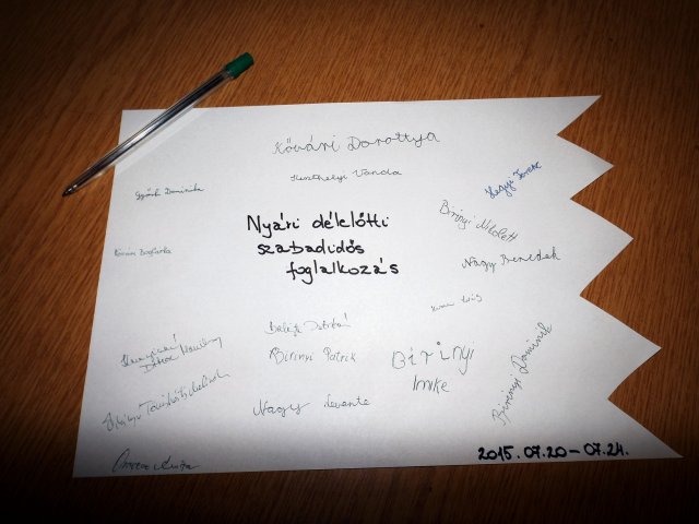 Szabadidős foglalkozások gyerekeknek 2015